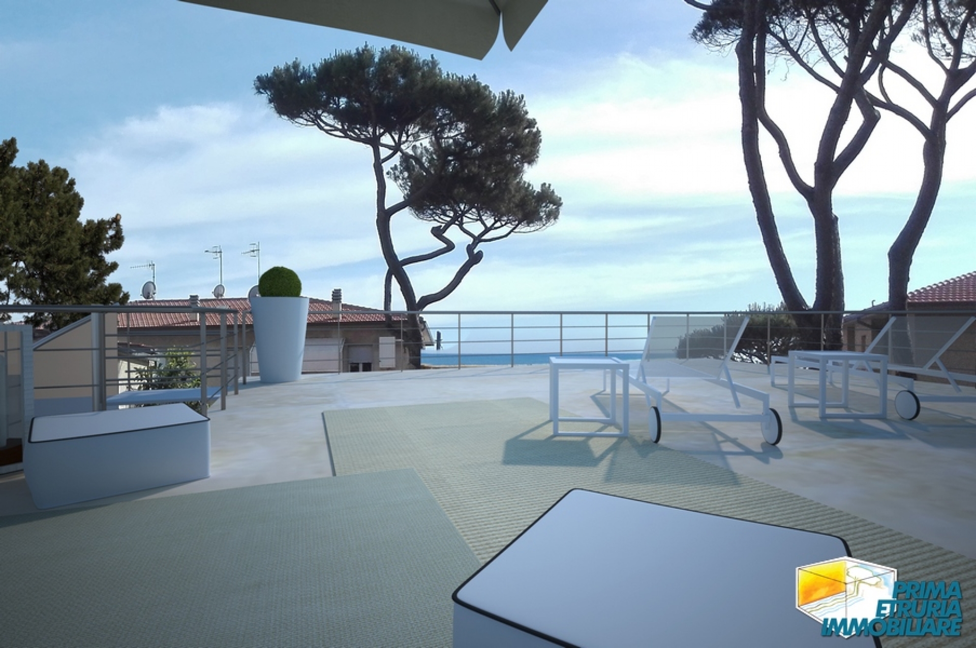 APPARTAMENTO DI PROSSIMA REALIZZAZIONE CON FANTASTICO SOLARIUM  VISTA MARE - ZONA ROSMARINA -