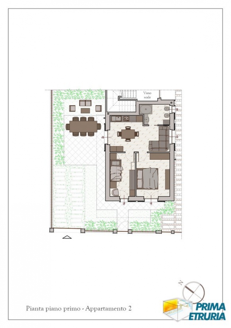 Appartamento in costruzione con giardino privato e ingresso indipendente - Zona Centro -