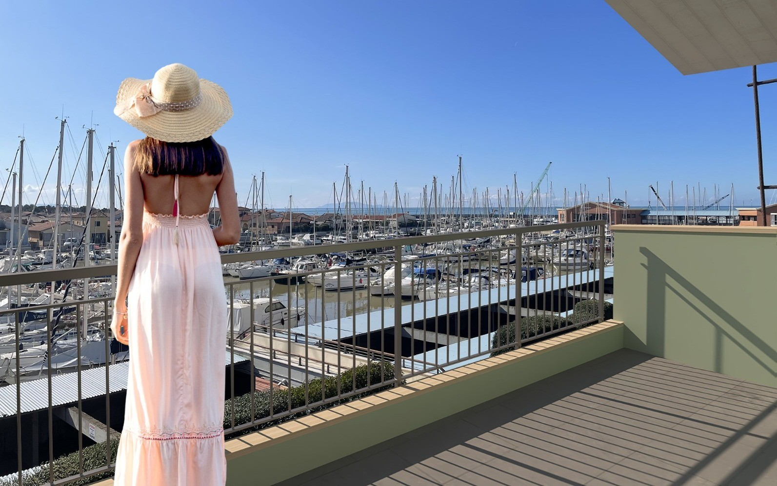 Residenze Il Porto — Vista sul porto di Marina di Grosseto